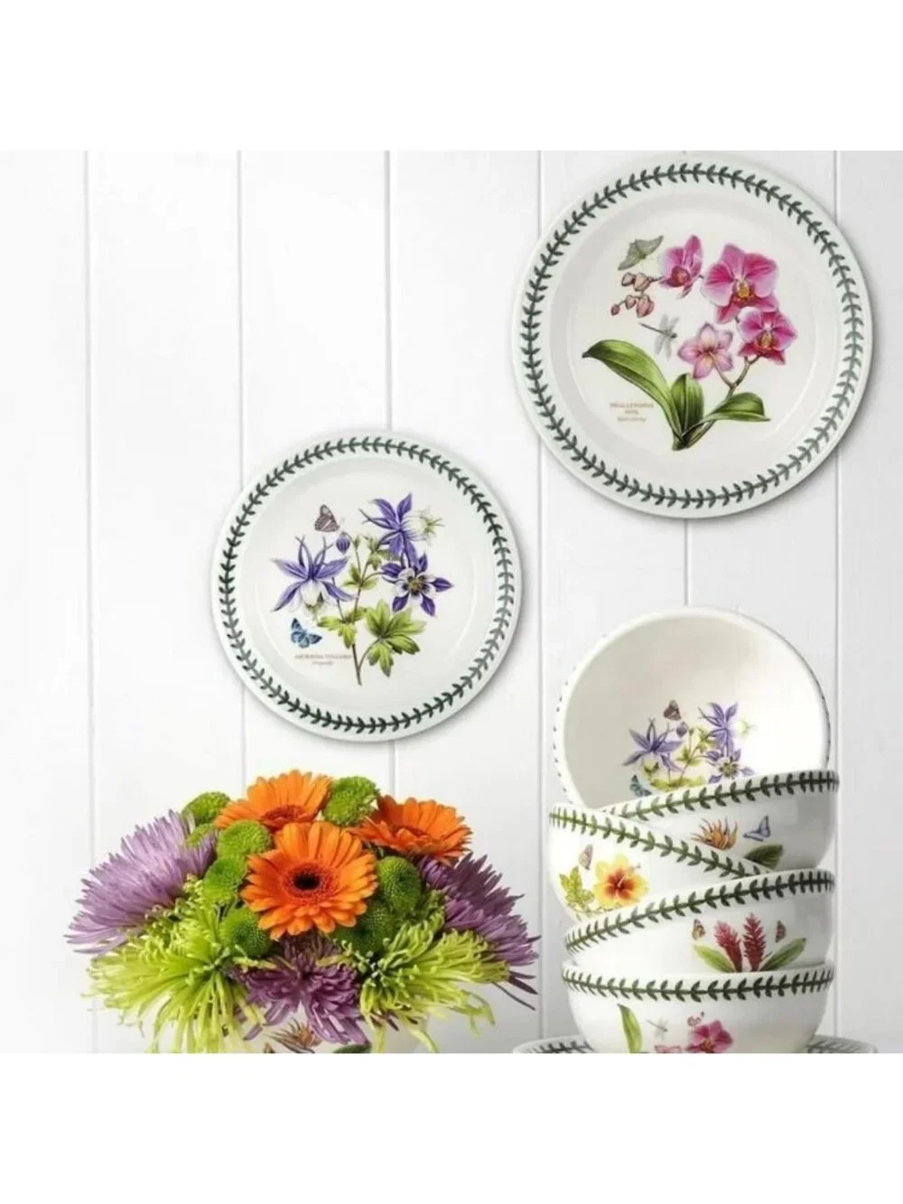 Exotic Floral Salad Plate - 8.5